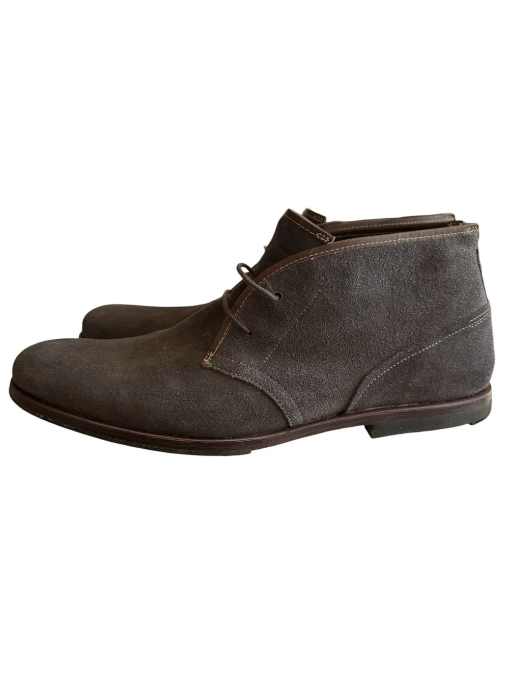 Timberland Men’s Suede Chukka Boots Gray US 12 A1L9X Defender Repellent Leather